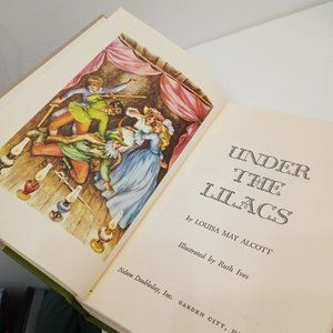 Vintage Under The Lilacs Hardcover Book By Louisa May Alcott
